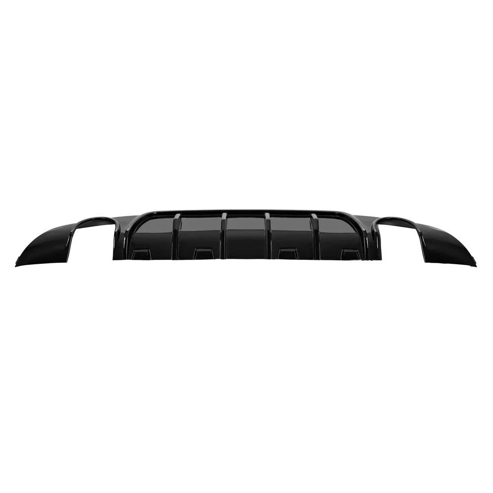 For 15-23 CHRYSLER 300 Black Dual Exhaust  Rear Bumper Lip Diffuser Valance