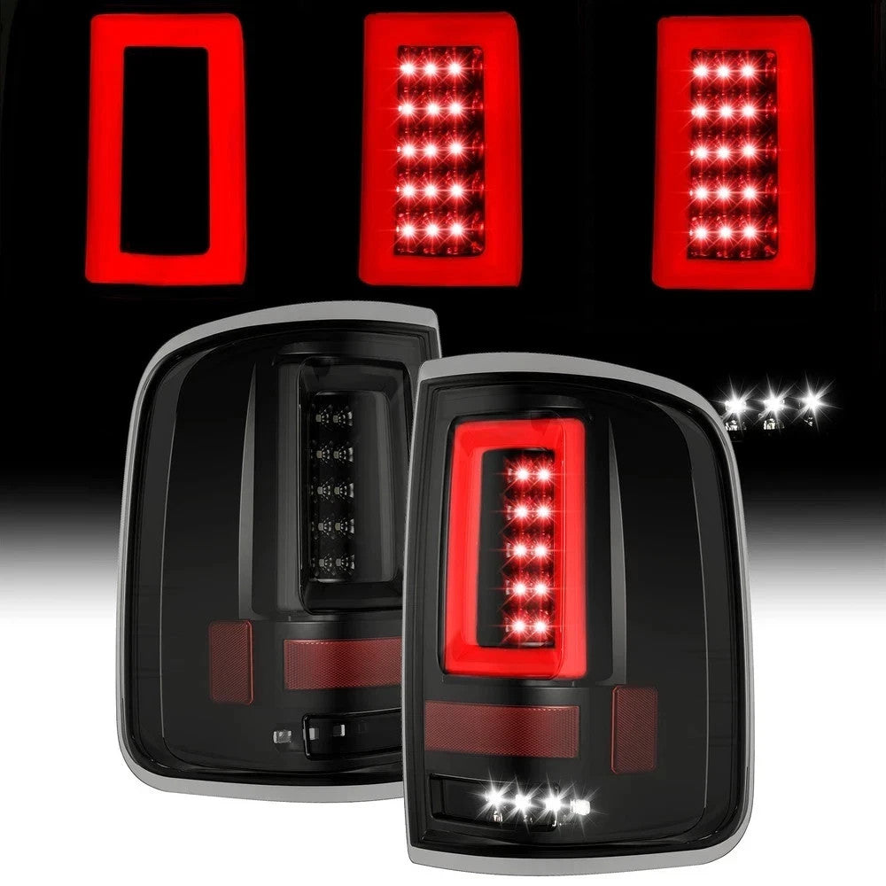 Black Smoked For Ford F150 LOBO 2004-2008 Styleside LED Tail Lights Left+Right