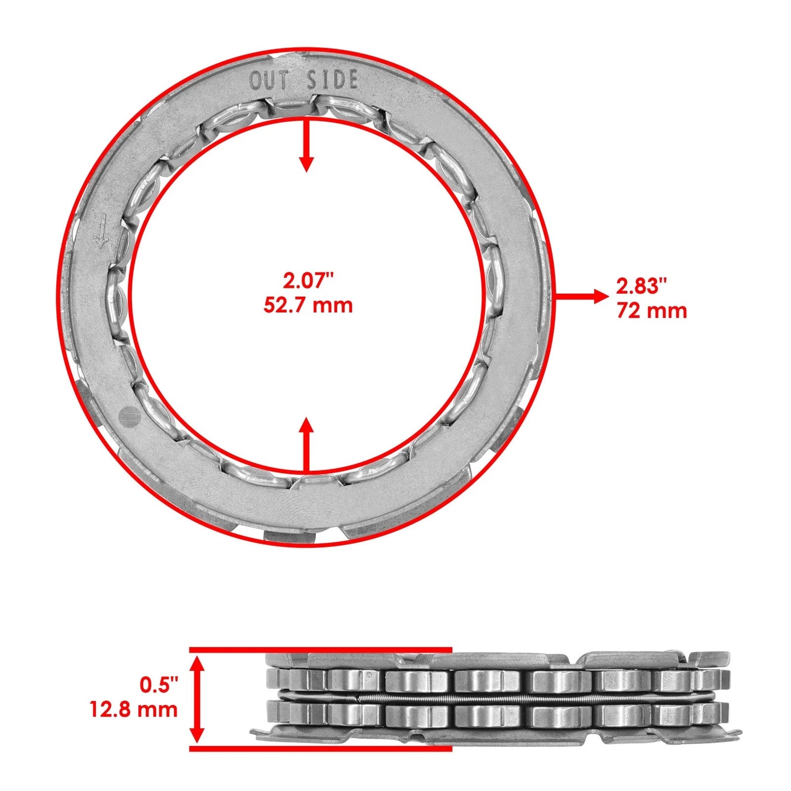 Starter Clutch One Way Bearing Idler Gear for Honda TRX350 Fourtrax 350 1986-87
