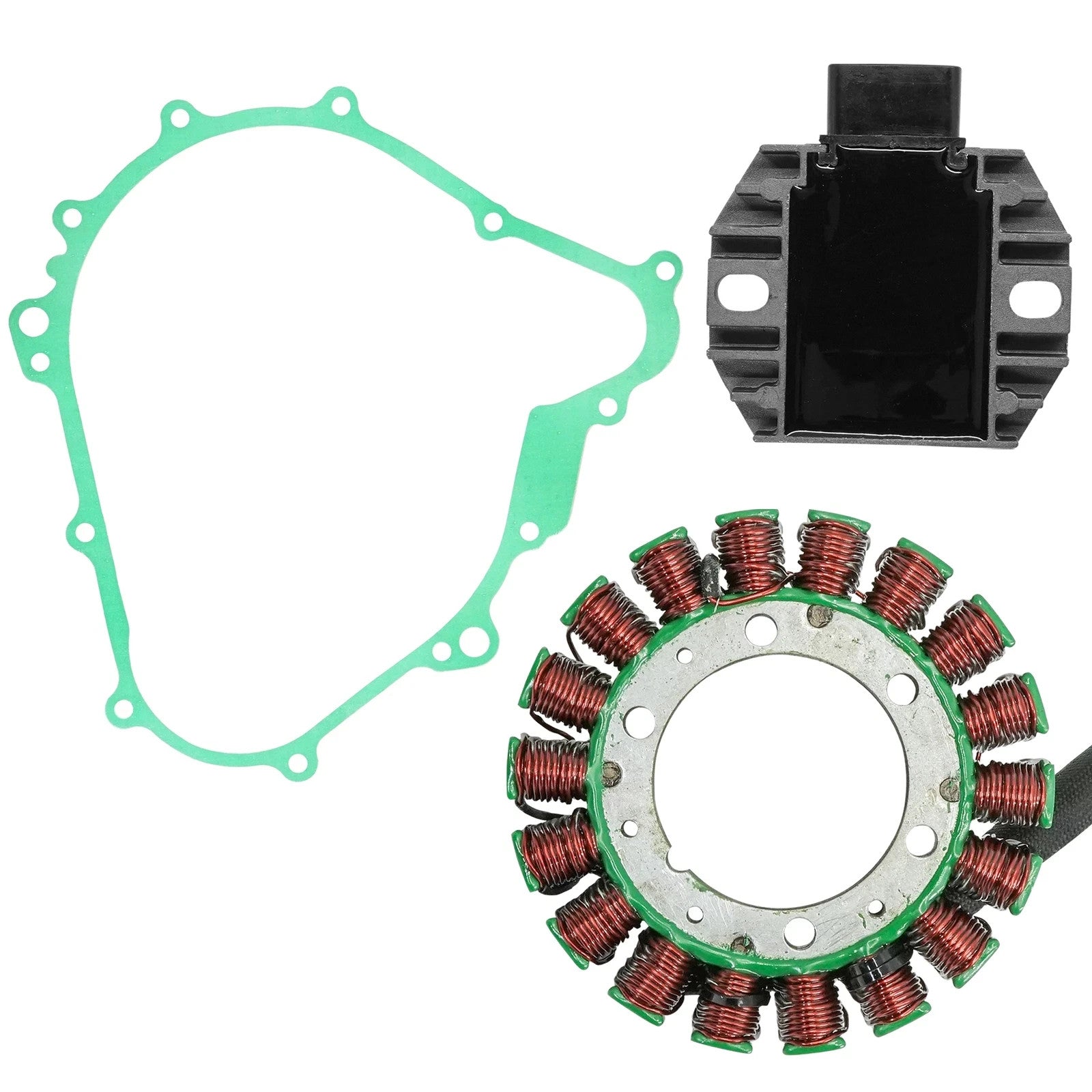 Stator & Regulator Rectifier W/Gasket For Yamaha Kodiak 400 YFM400 2000-2006