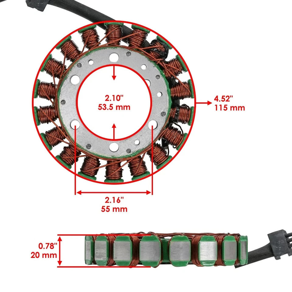 Stator & Regulator for Kawasaki Ninja 600 ZX-6R ZX6R ZX600-J 2000 2001 2002
