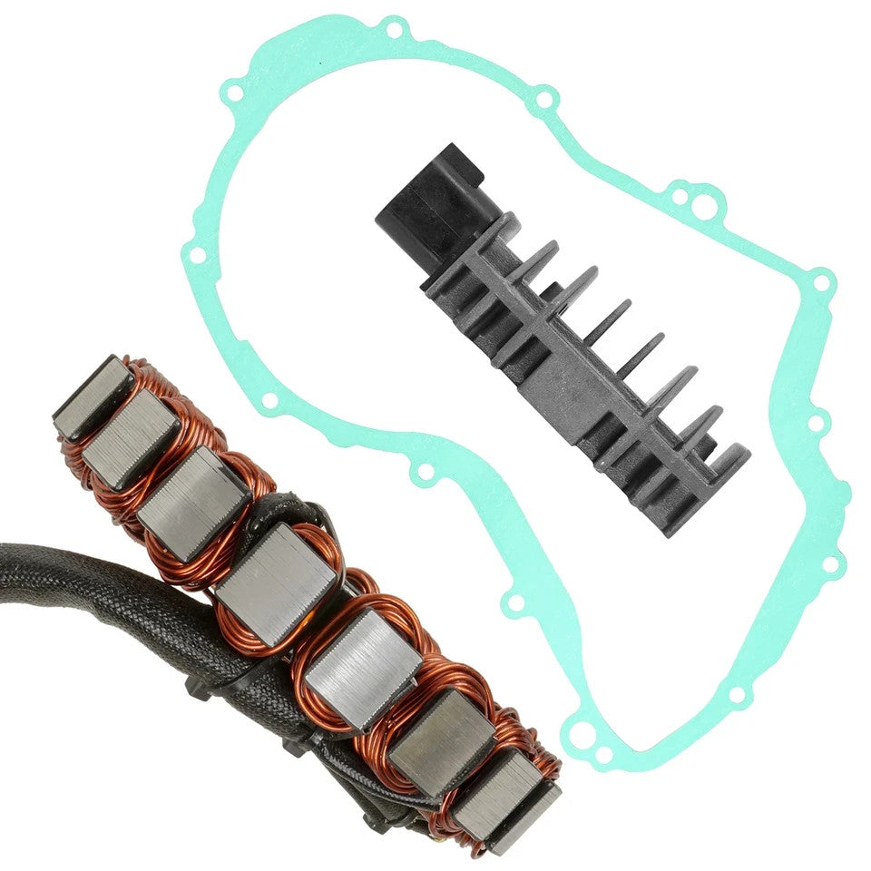 Stator And Regulator Rectifier W/Gasket for Yamaha YFM400 Big Bear 400 2002-2012