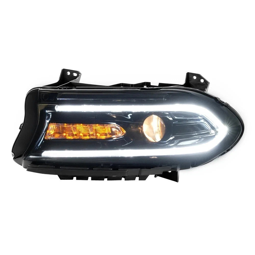 HECASA For 2015-2022 Dodge Charger Halogen LED DRL Projector Headlight Driver