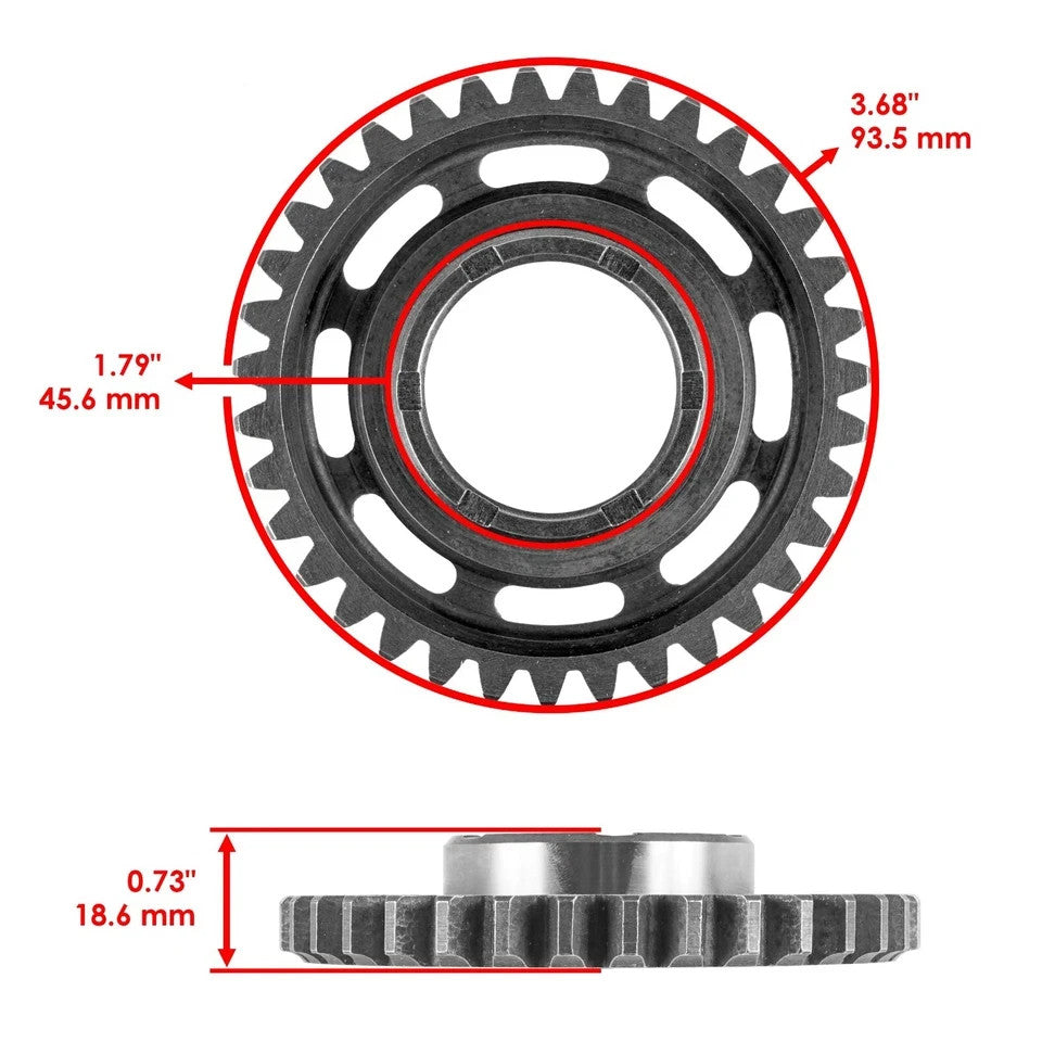 for Honda TRX450ER Starter Clutch Sprag & Driven Gear Reduction Gear w/Gasket