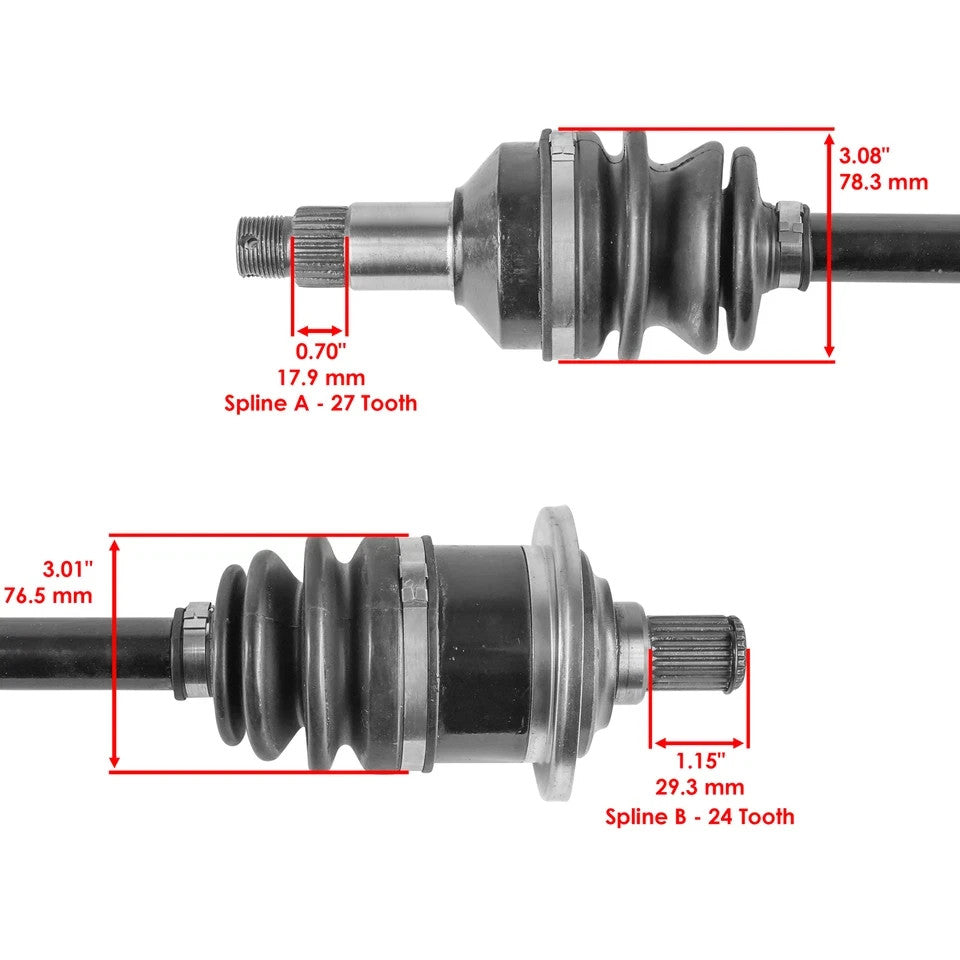 Front Left and Right CV Joint Axle fits Arctic Cat Prowler HDX 700 2008 - 2015