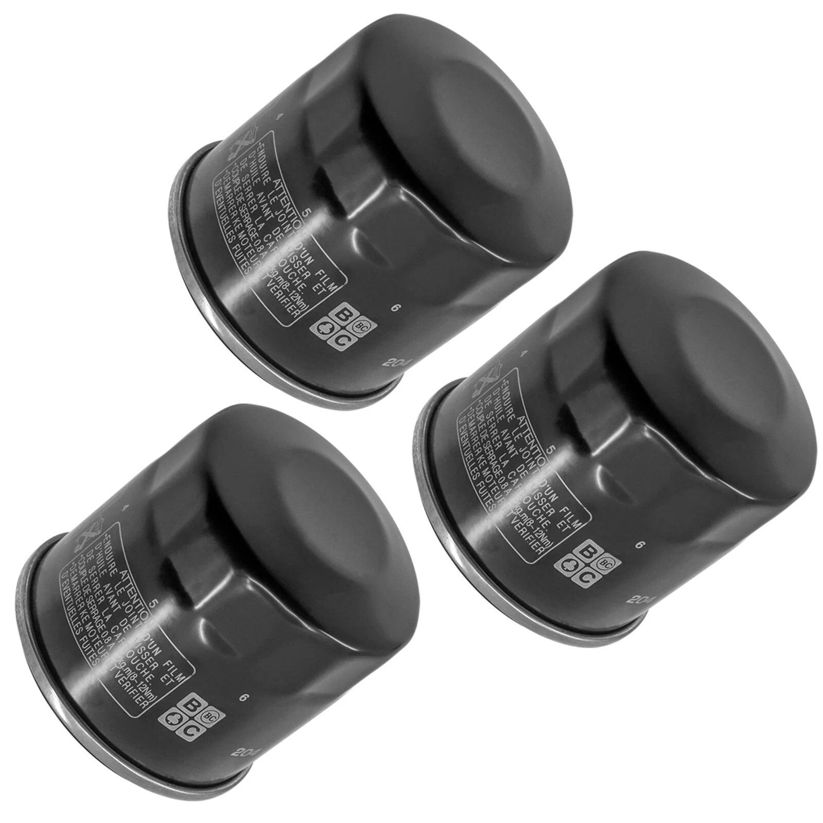 3 Pack Oil Filter for Yamaha YFM660 Grizzly YXR660 Rhino YFM450 Kodiak YYFM450Fx