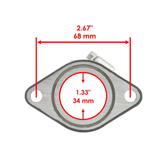 Carburetor Intake Boot Joint fits Yamaha Kodiak 400 YFM400 2x4 4x4 2000 - 2006