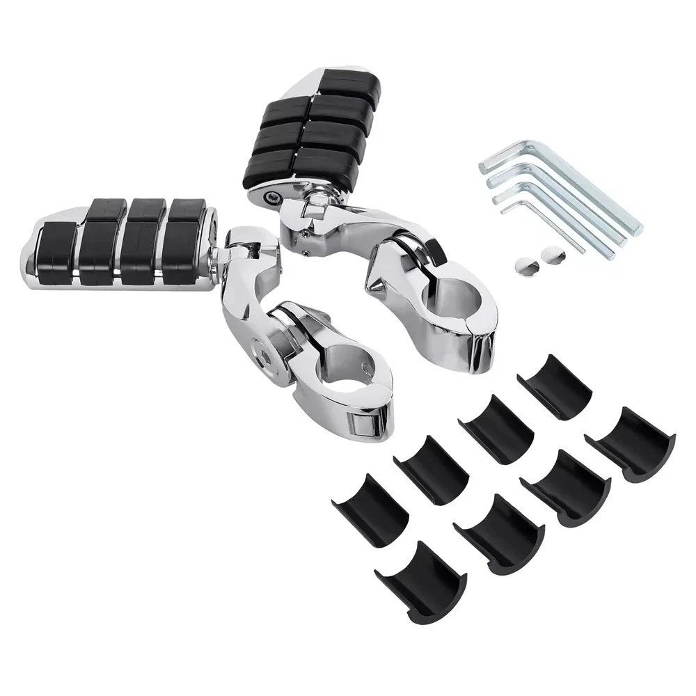 Highway Foot Pegs Pedals For Harley Davidson Road King Street Glide 1-1/4" Bars