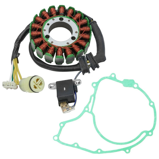 Stator and Gasket for Honda Fourtrax 300 TRX300 1996 1997 1998-2000 **18 Pol**