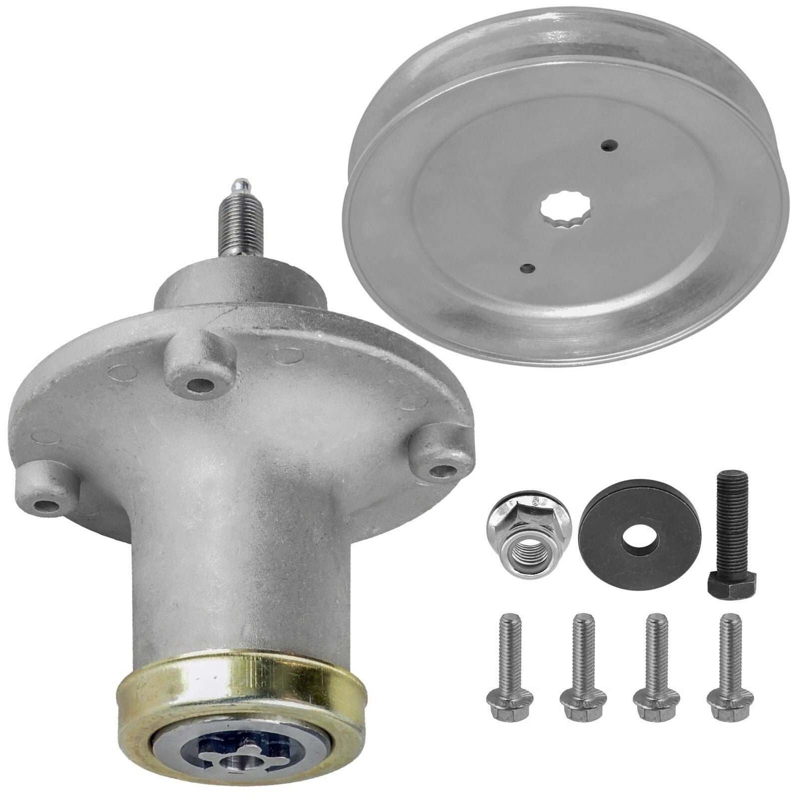 Caltric 618-06981 918-069 532112171 Spindle & Pulley For Husqvarna Dixon 48" 52"