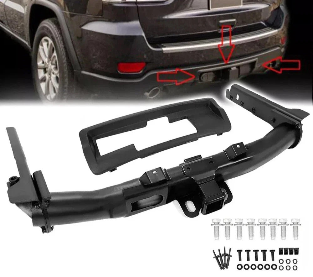 For Jeep Grand Cherokee 2011-2022 Trailer Hitch Receiver Towing W/Bezel Class IV
