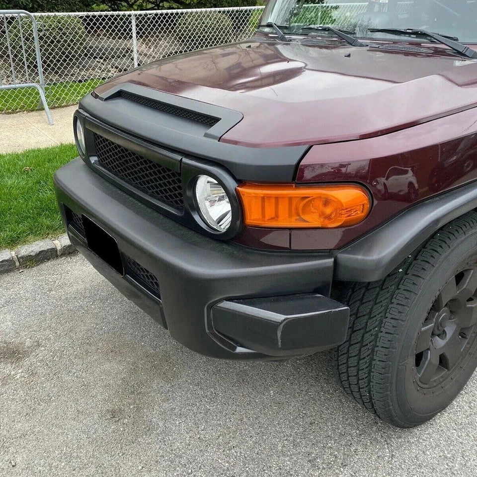HECASA For Toyota FJ Cruiser 07-14 Black Painted Hood Scoop Bulge Molding Trim
