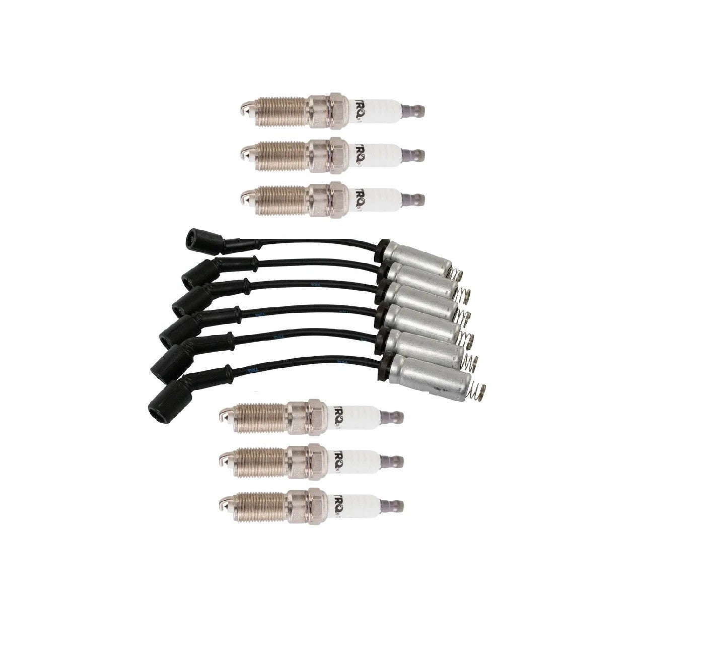 Ignition Kit 6 Spark Plugs and Wire Set For 2014-17 Silverado Sierra V6 4.3L