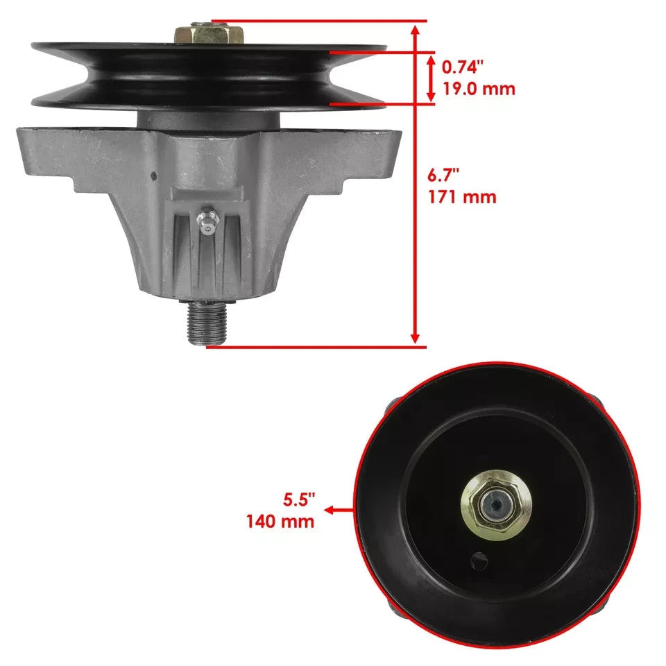 Caltric 618-05016 918-05016 Deck Spindle Assembly with Ring for MTD Cub Cadet