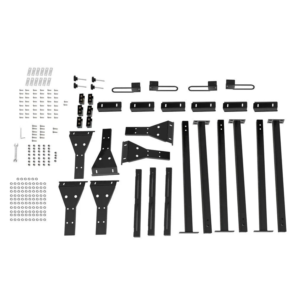 Ladder Roof Racks Steel Black Rack For Chevy Express Fullsize Van 3 bar 1996-On
