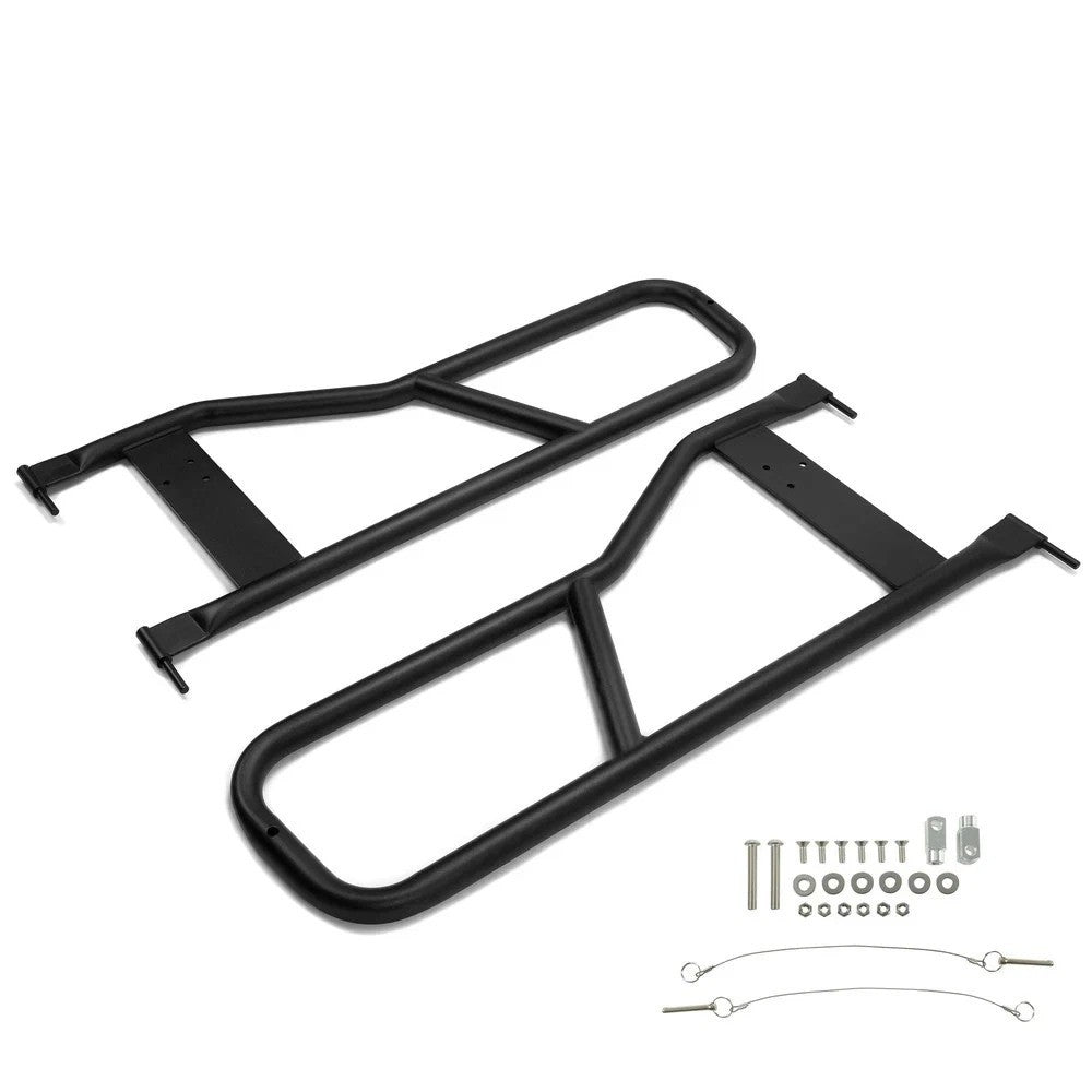 HECASA Pair Steel Tubular Half Door Tube Door For Jeep Wrangler TJ  YJ 1987-2006