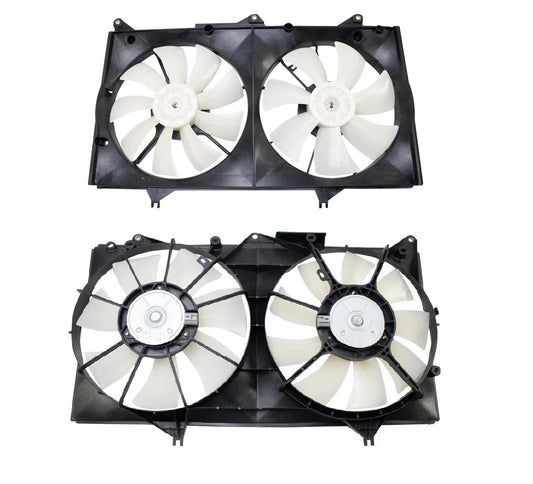 Radiator Dual Cooling Fan 6 Cylinder for 02-03 Lexus ES300 Toyota Camry