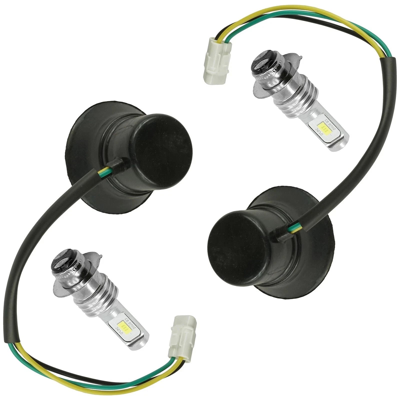 Caltric Headlight Socket And LED Bulb For Yamaha Rhino 700 YXR700F 4X4 2011-2012