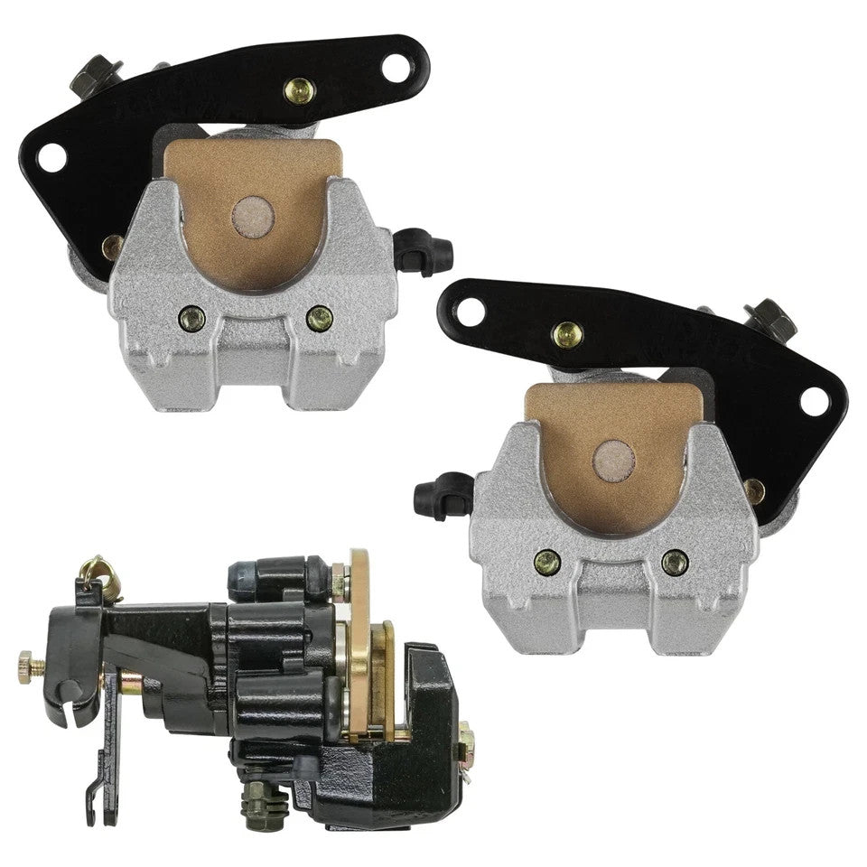 Front And Rear Brake Caliper W/Pads for Yamaha Warrior 350 YFM350 X 1989-2001