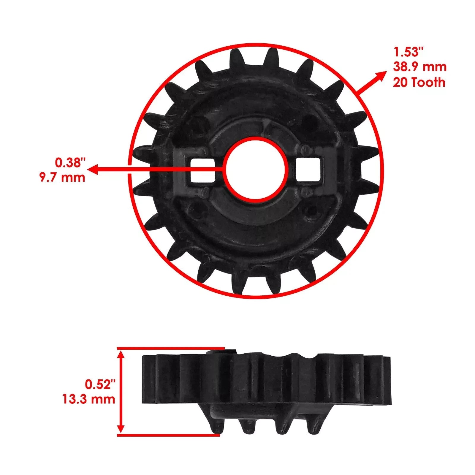 Caltric Water Pump Gear For Can Am Outlander 570 EFI 2019 - 2021 420434330