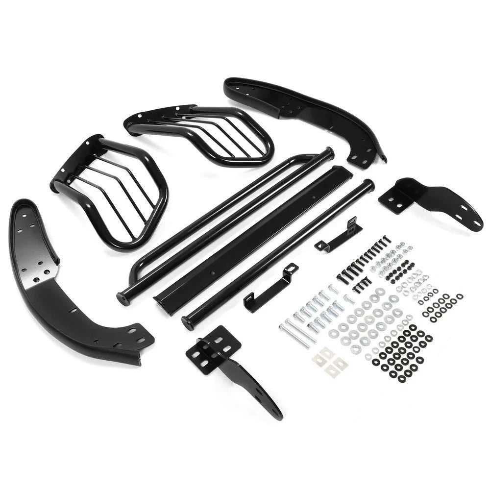 HECASA Black Grill Brush Guard Bumper For Toyota Tacoma 4-Door 1998-2004 New