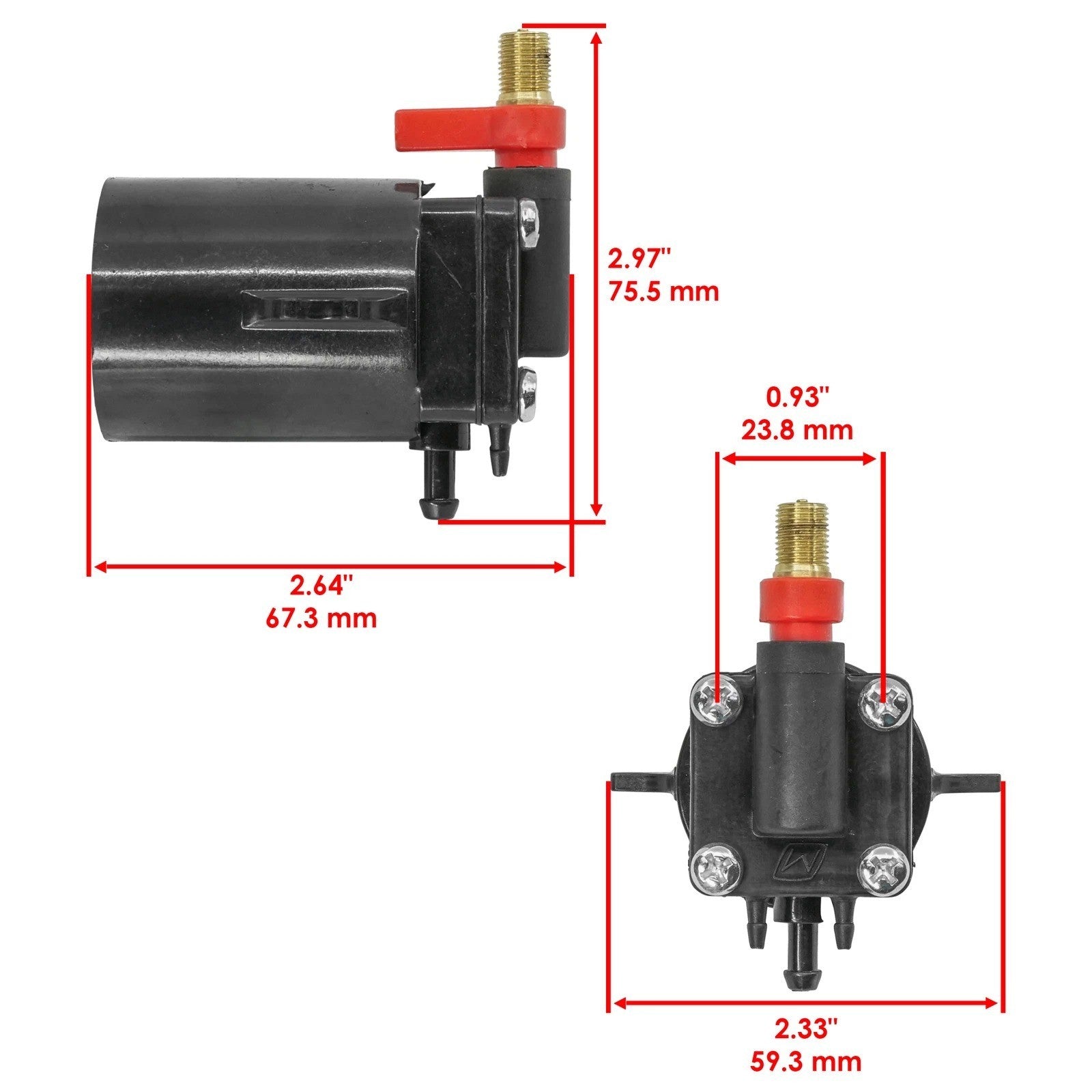 for OMC for Evinrude 125 HP / 130 HP 1995-1998 Fuel Primer Choke Solenoid