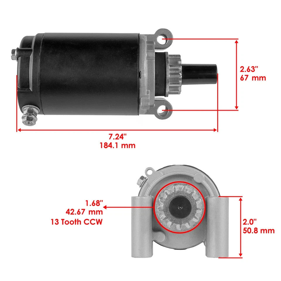 Starter for Kohler 1209822S 1209822 1209813S 1209813 1209808S