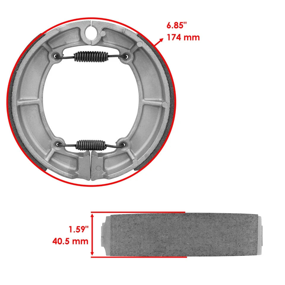Rear Brake Shoes for Kawasaki Vulcan 500 EN500A EN500C Ltd 1990-2009
