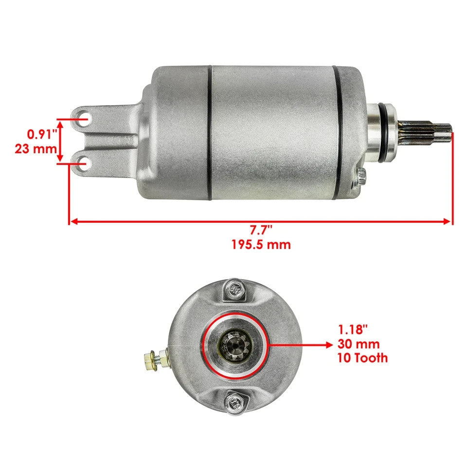Starter & Relay Solenoid for Honda TRX450 TRX450ES Fourtrax Foreman 1998-2009