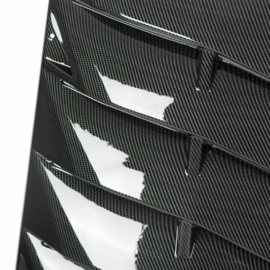 For Dodge Charger 2011-2023 Rear Window Windshield Louver Carbon Fiber Style