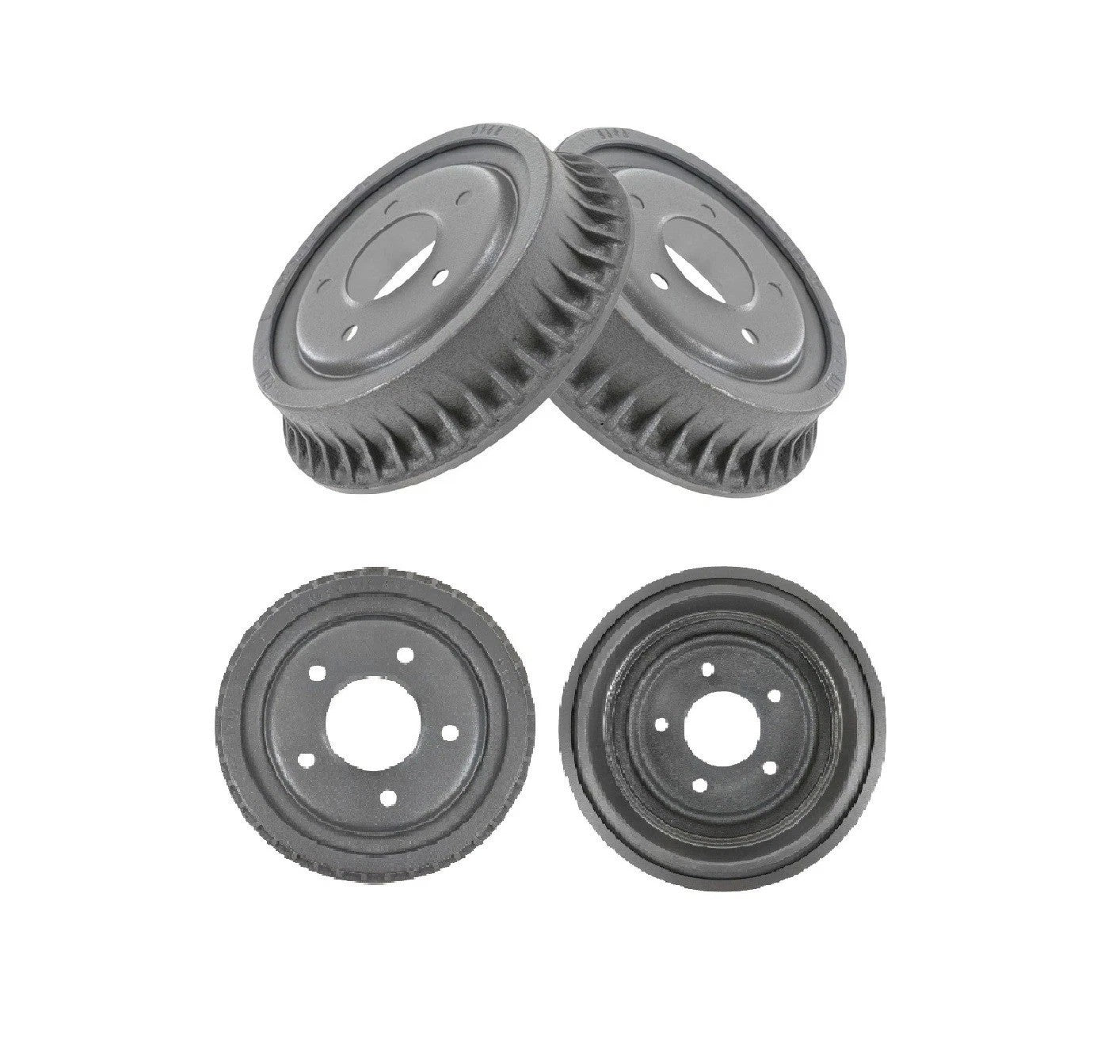 Rear Brake Drum Pair Set Kit Left LH & Right RH for 95-02 Chevy Astro GMC Safari
