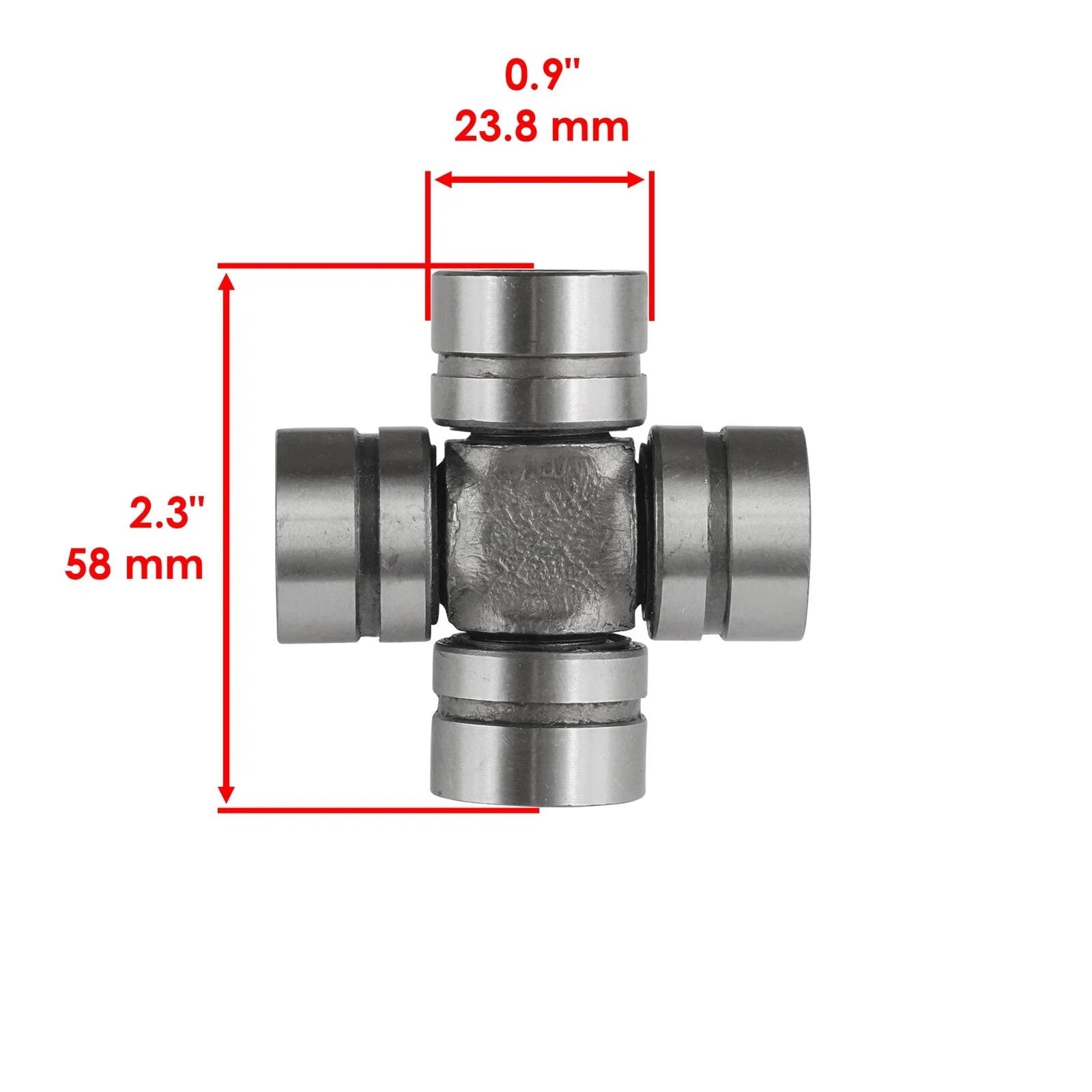 2x Front Drive Shaft Yoke w/ U-joint for Polaris Ranger 570 EFI 4x4 2014-2020