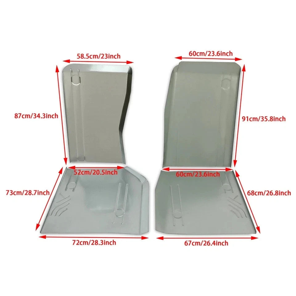 Front Rear Floor Pans Panel Combo Kit For 1984 - 2001 Cherokee Wagoneer Comanche