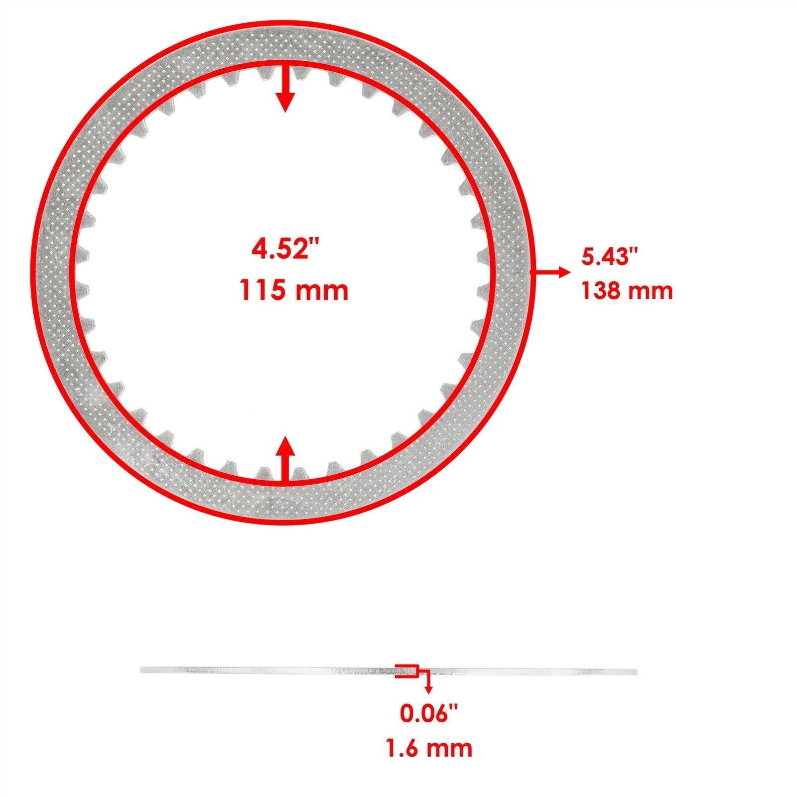 Clutch Friction Plates For Suzuki SV650 2003 2004 - 2019
