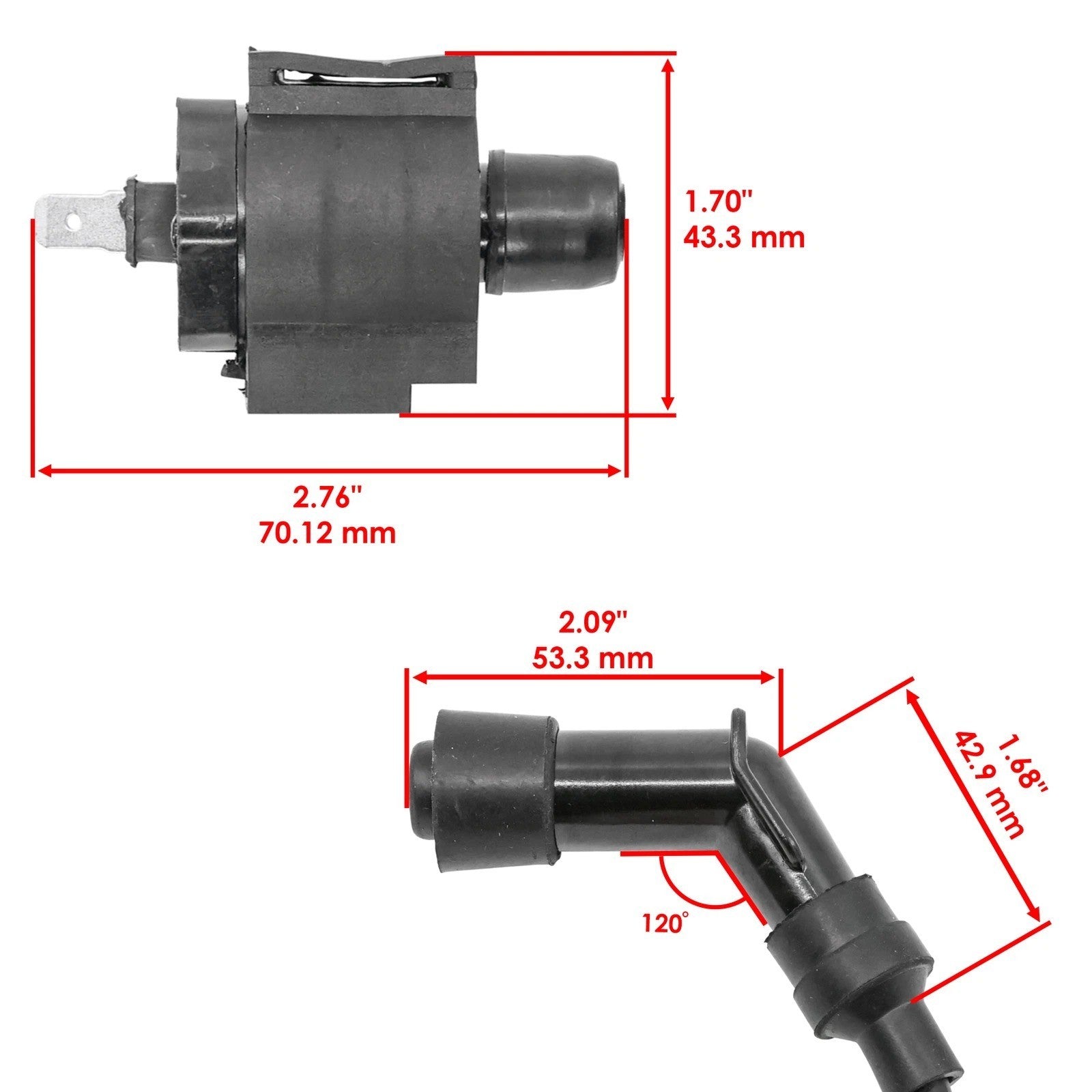 Ignition Coil for Honda 250 TRX250 Fourtrax 1985 1986 1987 Atv Ignition Coil