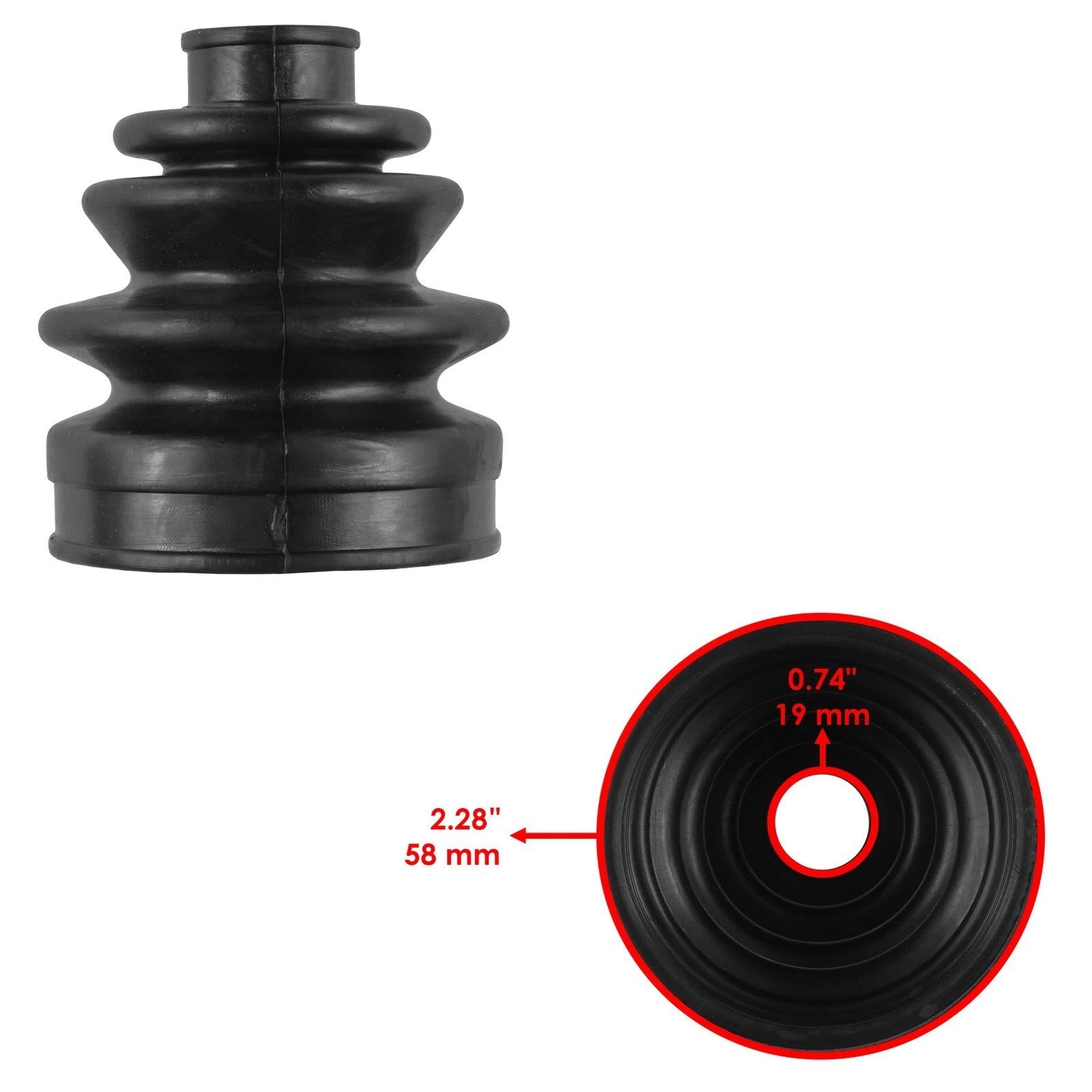 Rear Axle Outer CV Boot Kit for Yamaha Grizzly 660 YFM660F 4X4 2002-2008