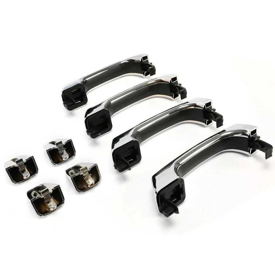 For Hummer H3 H3T 2006-10 07 08 09 Chrome Exterior Outside Door Handle Set of 4