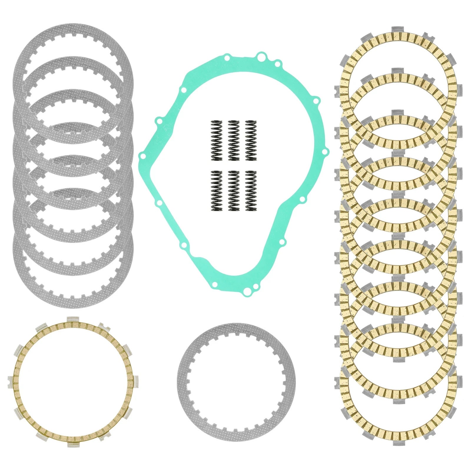 Clutch Friction Steel Plates Spring Gasket Kit for Suzuki GSX-R750 GSXR750 11-21