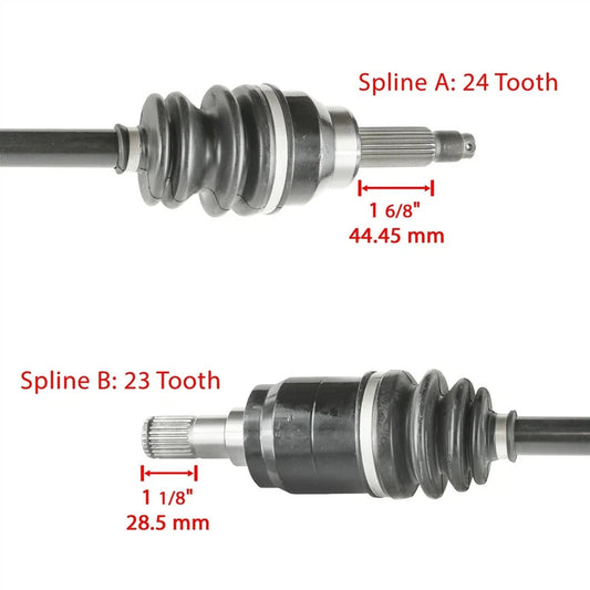 Front Rear Left Right CV Joint Axle Shaft for Honda Pioneer 700 SXS700 2014-2022