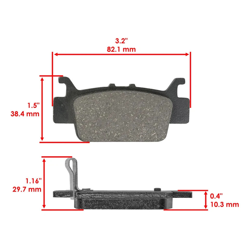 Rear Brake Pads For Honda Pioneer 1000-5 SXS1000M5 2016-2024 Left & Right
