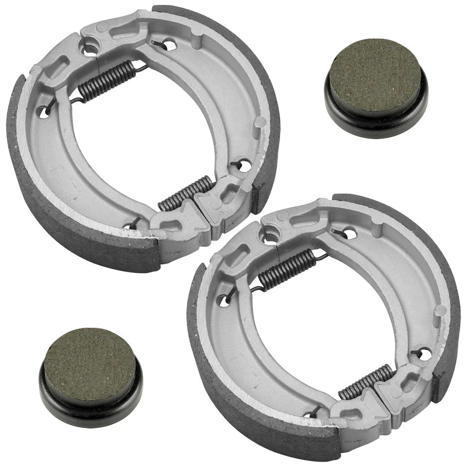 Front Shoes & Rear Brake Pads for Yamaha Moto-4 225 YFM225 1986 1987 1988