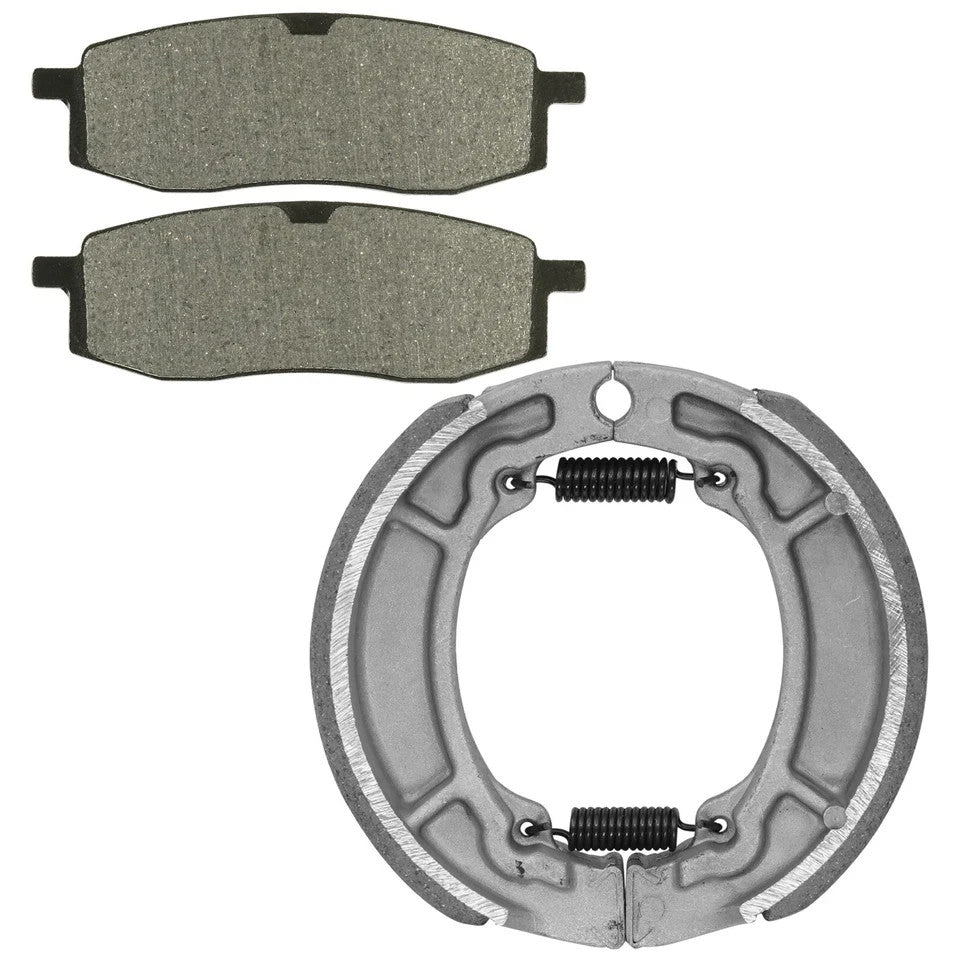 for Yamaha Tt350 Acier Tt 350 1986-1993 Front Brake Pads & Rear Brake Shoes