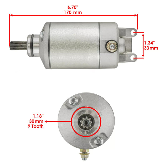 Starter & Relay Solenoid for Suzuki LT-Z400 LT-Z400F Quadsport Z400 2003-2008