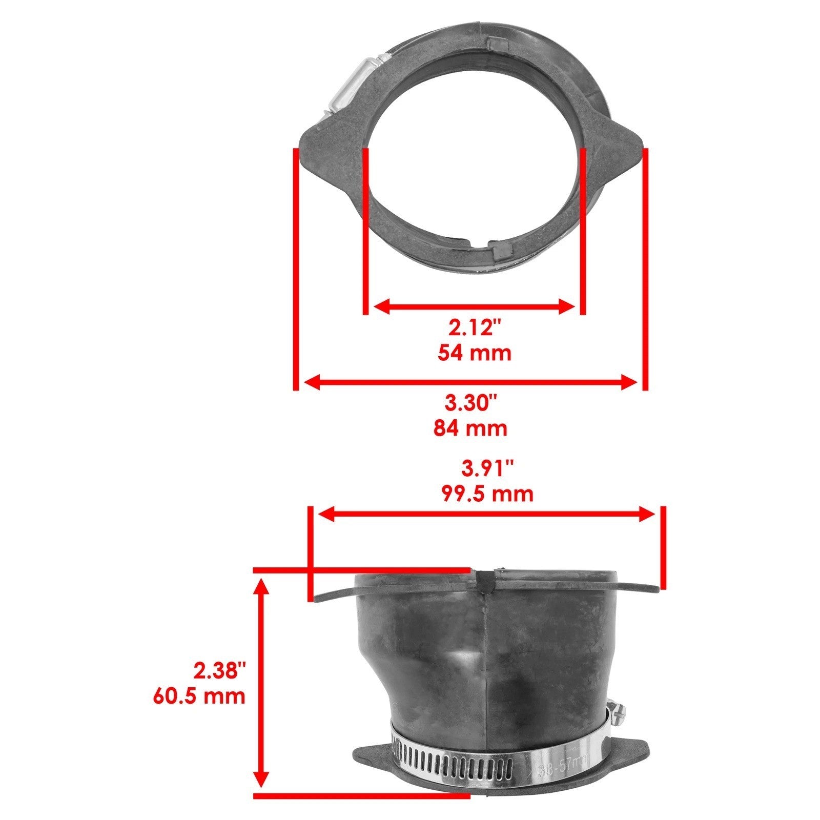 Carburetor Carb Boot Joint W/Clamp for Polaris Magnum 325 330 4X4 2X4 2000-2006