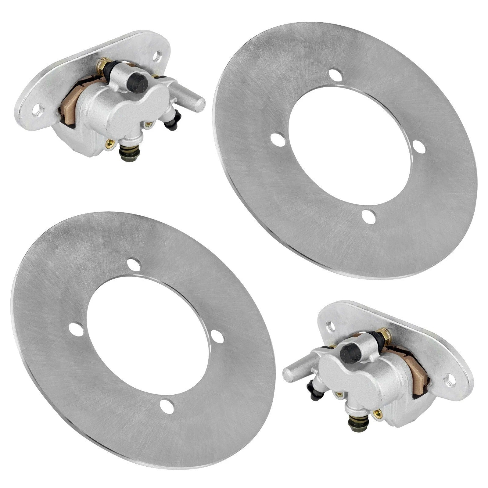 Rear Brake Caliper And Disc Rotor W/Pad For Yamaha Rhino 700 YXR700 4X4 2008-13