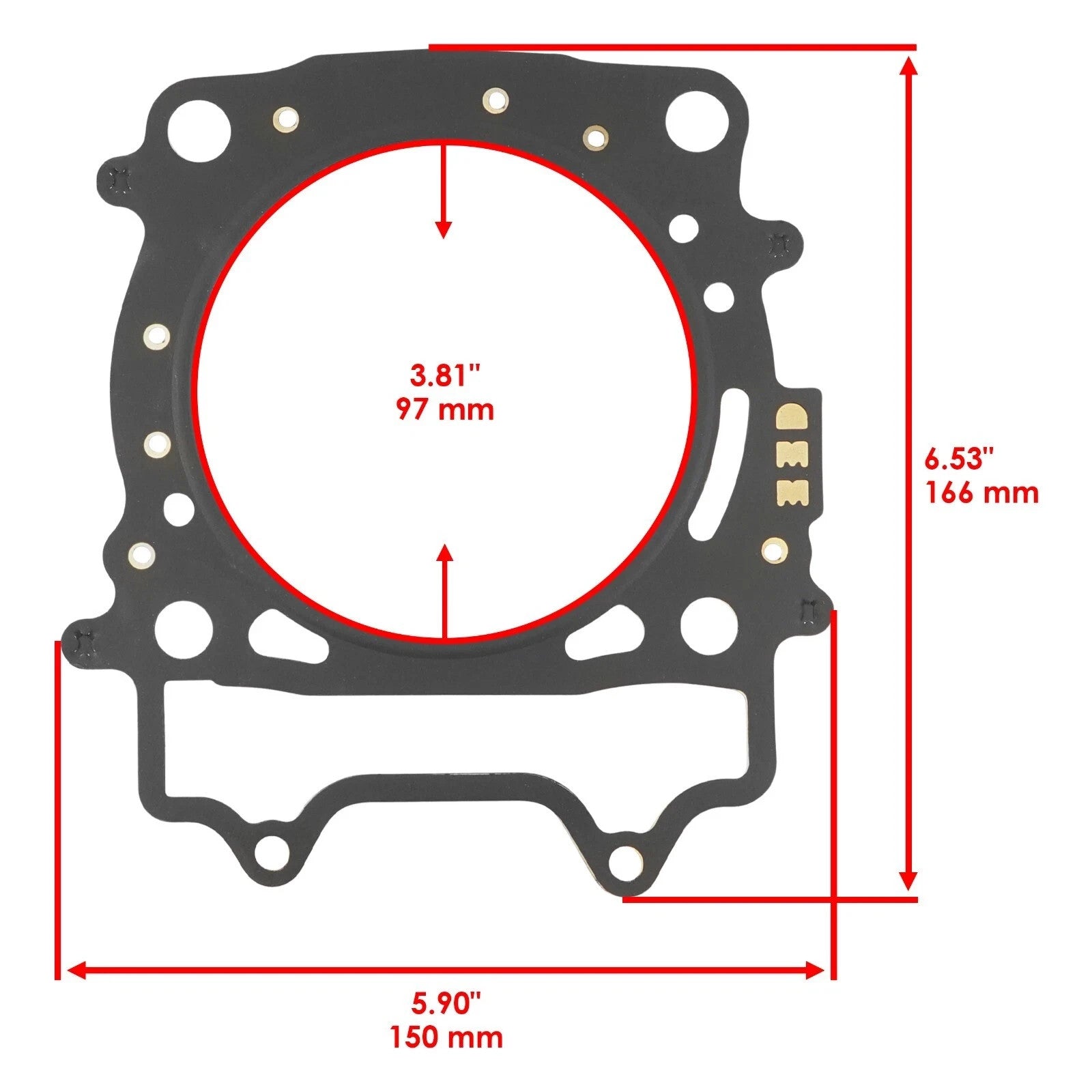 Cylinder Head Intake Exhaust Valve Gasket Kit for Yamaha YZ450F YZ450FX 2014-19