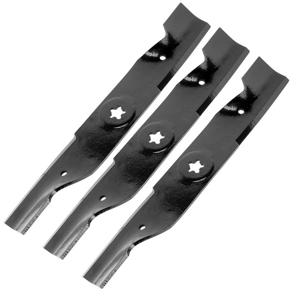 16 3/4 inch x 5 Point Star 48" Deck Notched High Lift Blade For Husqvarna Poulan