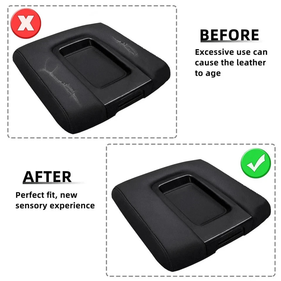 Console Lid Center Armrest Cover For 2014-18 15 Silverado Sierra 1500 2500 3500