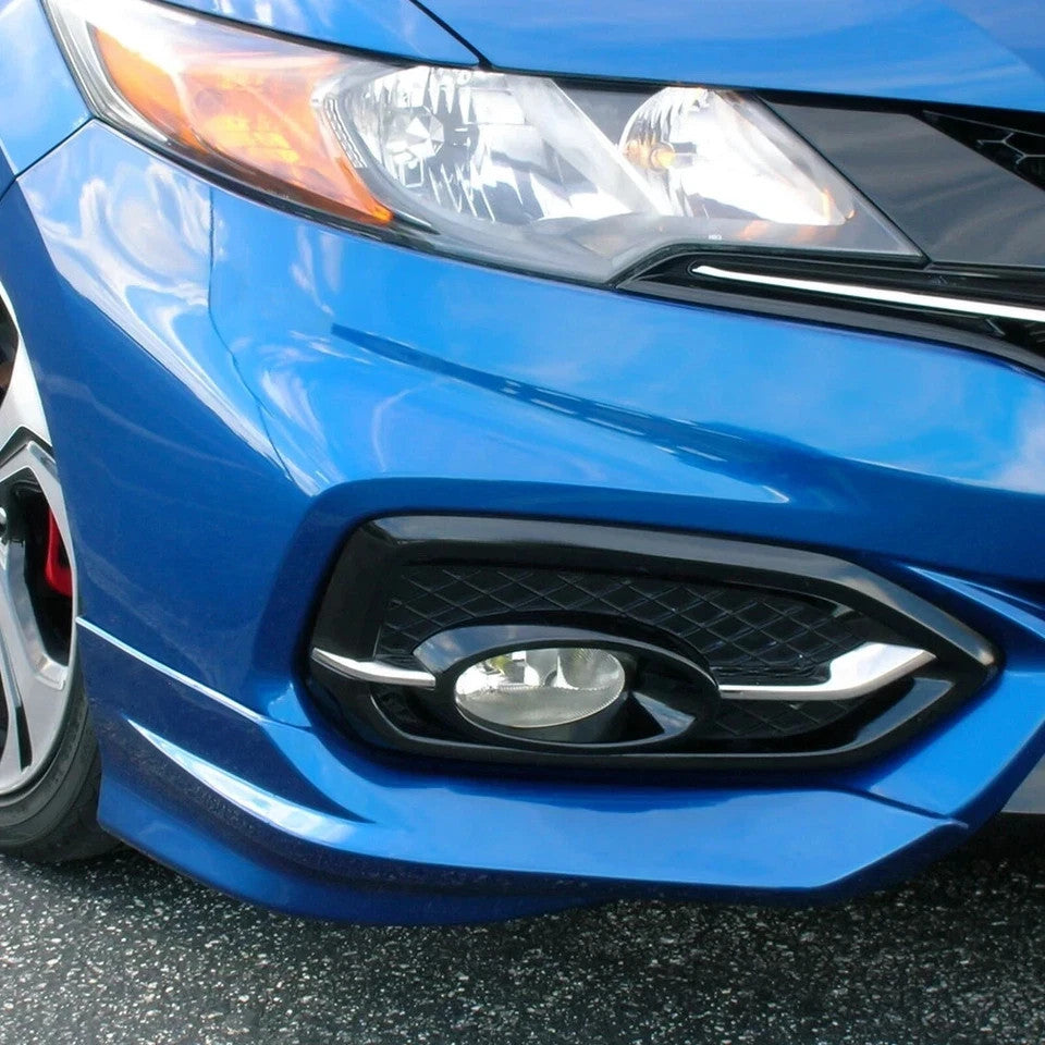 Front Bumper Spoiler Splitter Lip For 2014-2015 Honda Civic Coupe HFP-Style 2pc