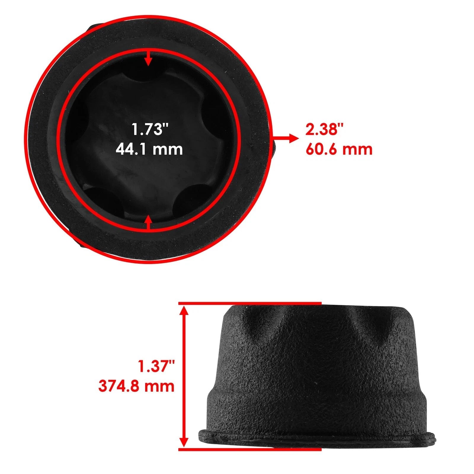 Front & Rear Left Right Wheel Cap for Suzuki Ozark LT-F250 2002 2003-2009 / 4x 